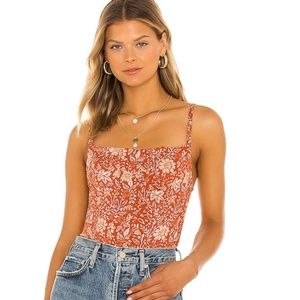 NWOT Free People Back on Track Cami in Terracotta - XS